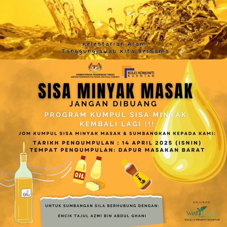 PROGRAM MINYAK MASAK 14 APRIL